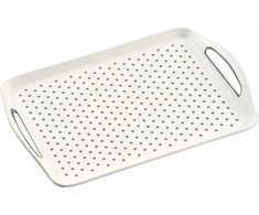 Kesper Serviravimo padėklas neslystantis PP plastikas, baltas
