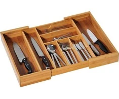 Insert Stalo įrankių įdėklas reguliuojamas, 35-58 cm, bambukas, KESPER