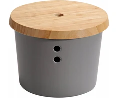 Kesper Storage indelis, melaminas, su bambukiniu dangteliu
