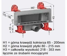Kessel Scada Wave linijinis nutekėjimas su sieninėmis grotelėmis su LED apšvietimu 30cm (48003.43)
