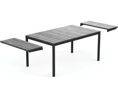 Keter Garden table extendable Deco Porto Nova Extendable 160-240 pilkas/juodas