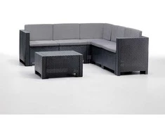 Lauko baldų komplektas Keter Bica Sodo baldų komplektas Set Colorado Corner pilkas