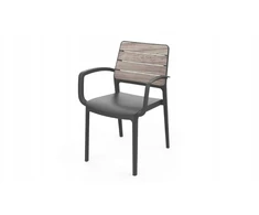 Keter Sodo kėdė Deco Porto Armchair šviesiai pilka/pilka (8711245163697)