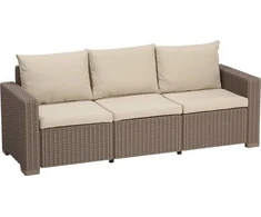 Keter California 3 Seater Sofa rusvai gelsvas