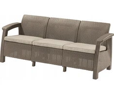 Keter Sofa Corfu Love Seat Max, smėlio