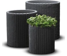 Keter S+M+LCYLINDER PLANTERS, 230217