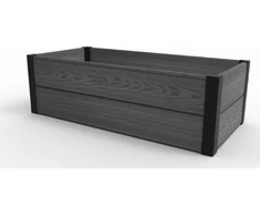 Obrzeże Keter klevo sodo apvadas, plastikinis, pilkas, matmenys 106x50x32, atsparus oro sąlygoms, 249296