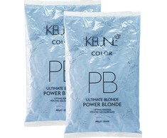 Set Duo Keune Power Skirtas šviesiems plaukams Hair Oxidant Powder Refill, 2 pcs, 500g