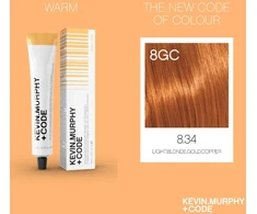 Kevin Murphy Code Permanent Hair Dye 8.34/8GC Light Skirtas šviesiems plaukams Gold Copper, 100 ml