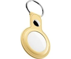 KeyBudz KeyBudz AirTag Keyring - Odinis apsauginis dėklas AirTag 2-pack (Pastel- geltona)