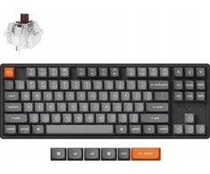 Klaviatūra Keychron K8M-J3 80% TKL rudas jungiklis