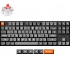 Keychron K8 Max QMK/VIA Wireless RGB – US išdėstymas – Hot-Swappable Super Raudona (K8M-H1) Belaidė Žaidimų Klaviatūra