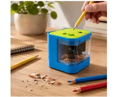Keyroad Elektrinis drožtukas, USB, dvigubas, dėžutėje, įvairių spalvų (KR973542)