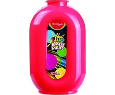 Plakatų dažai Keyroad Fluo, 300ml, neoniniai raudoni
