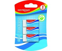 Keyroad Tec-eraser mini trintukas, 3 vnt., baltas