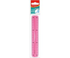 Elastinga 15 cm liniuotė Keyroad, įvairių spalvų