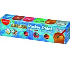 Keyroad Metallic Plakatų Dažai, 6x22ml, Su Teptuku