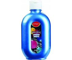 Plakatų dažai Keyroad, 300ml, mėlyni, metaliniai