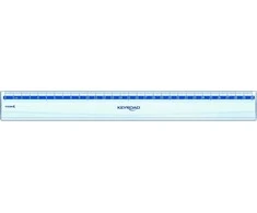 Keyroad KEYROAD plastikinė liniuotė, 30cm, skaidri, 24 vnt, dėžutė