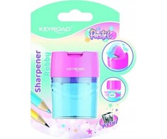 Plastikinis galąstuvas pastelinės spalvos dvigubas konteineris Mix - Keyroad