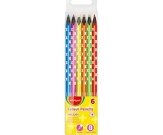 Spalvoti pieštukai Keyroad, 6 neoninių spalvų