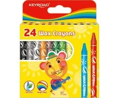 Vaškinės kreidelės Keyroad, 8 mm, 12 spalvų