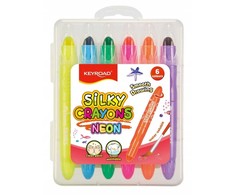 Keyroad Neon geliniai pieštukai, 6 vnt., neoninių spalvų mišinys