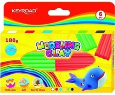 Plastilinas Keyroad, 6 spalvų