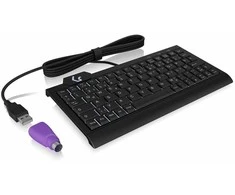 Klaviatūra „KeySonic KSK-8040U-CRT“ išmanusis kortelių skaitytuvas, juodas