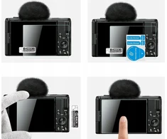 3 vnt. 9 colių stiklinių ekrano apsaugų rinkinys, skirtas „Sony Zv-1“, „Zv-1 Ii“, „Zv-e10“ / Kf Concept / Sku.2195 /