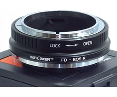 Adapteris redukcija Canon FD objektyvui į Canon EOS R RF RP K&amp;F / KF06.378 / FD-EOS R
