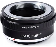 Kf Concept Kf K &amp; f Koncepcijos adapteris Do Canon Eos M Ef- m Na M42 / Kf 06.137