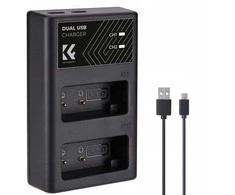 Kf Concept Dvigubas USB įkroviklis, skirtas LP-E17, LPE17, Canon Eos RP M3, M5, M6 77d 800d 8000d / 5AC2628.0008