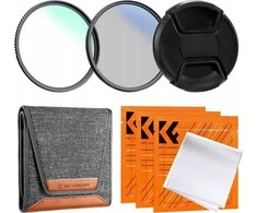 Kf filtras Filtrų rinkinys 4in1 UV NANO-K filtras + poliarizuojantis CPL + dangtelis + K&amp;F dėklas 77 mm / SKU.2039V1