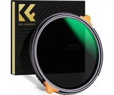 Kf filtras hibridinis filtras 2in1 58 mm 58 mm CPL POLARIZUOTAS + Pilkas FADER ND4-ND64 K&amp;F / KF01.1913