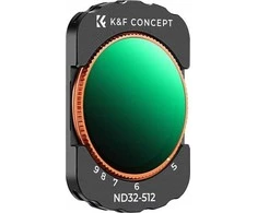 Kf filtras ND filtras pilkas, reguliuojamas ND32-ND512, skirtas DJI Osmo Pocket 3 HD MC Nano X K&amp;F / KF01.2545