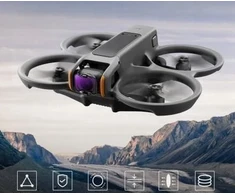 Kf filtrų rinkinys 3in1 poliarizuojantis Pl Pilkas Nd Nd8 Nd16 skirtas DJI Avata 2 K&amp;f /sku.2253
