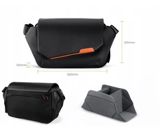 K&amp;F Fotografinė krepšys „Sling Urban Wander 10L“ fotoaparatui ir vaizdo kamerai / KF13.213 / Juoda