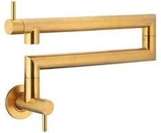 Virtuvinis maišytuvas KFA 6623-030-31 DUERO POT FILLER Baterija KUCHENNA,ZLEW ŚCIENNA, PRZEGUBOWA, BRUSHED GOLD // B-97-00-5-022-GOLD
