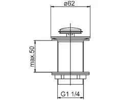 KFA Automat- spustelėkite 5 / 4 "mažas chromas (660-354-0)