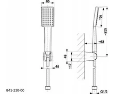 KFA Dušo komplektas 841-230-00 LOGON SPOT SHOWER // N.00.LOGON