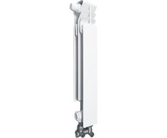KFA Element kairysis aliuminio radiatorius G 500 F / D apatinis padavimas + kampinių jungčių rinkinys 50 x 50 mm skersinis padavimas (878-152-44)