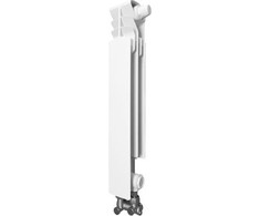 KFA Element dešinysis aliuminio radiatorius G 500 F / D apatinis padavimas + kampinių jungčių rinkinys 50 x 50 mm skersinis padavimas (878-151-44)