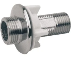 KFA Tiesi jungtis stovintiems dviejų angų čiaupams 1/2 "x 3/4" chromas (824-002-00)