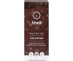 Augaliniai pelenų rudumo spalvos plaukų dažai Ash Brown, Khadi, 100g