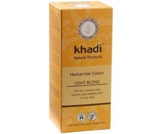 Augaliniai šviesių ar žilų plaukų dažai Light Skirtas šviesiems plaukams, Khadi, 100g