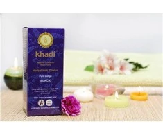 Augaliniai mėlynai juodi plaukų dažai Pure Indigo, Khadi, 100g