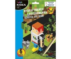 MINECRAFT spalvinimo įbrėžimų žaidimas su Kidea bambuko rašikliu