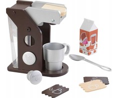Kidkraft Espresso Coffee Set, Dziewczynka, Juodas, Sidabrinė, Baltas, 160 mm, 70 mm, 180 mm, 1kg