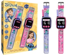 Kids Licensing KIDS 2x Walkie Talkie Krótkofalówka Laikrodis Na Rękę 2w1 Lilo I Stitch Dla Dzieci / Las40065 (SB12383)